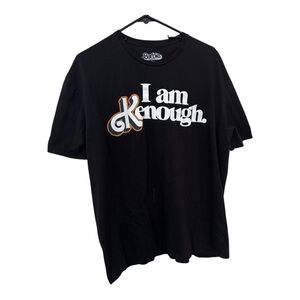 Barbie ken Men's Black I am Kenough graphic tshirt size 2XL
